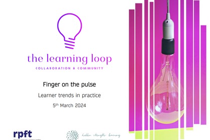 Finger on the pulse — Learner trends in practice